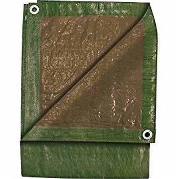 Kaps Tex 6 ft x 24 ft Tarp, Green/Brown 232627 - main